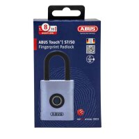 ABUS Touch 57/50 Fingerabdruck-Schloss, Silber