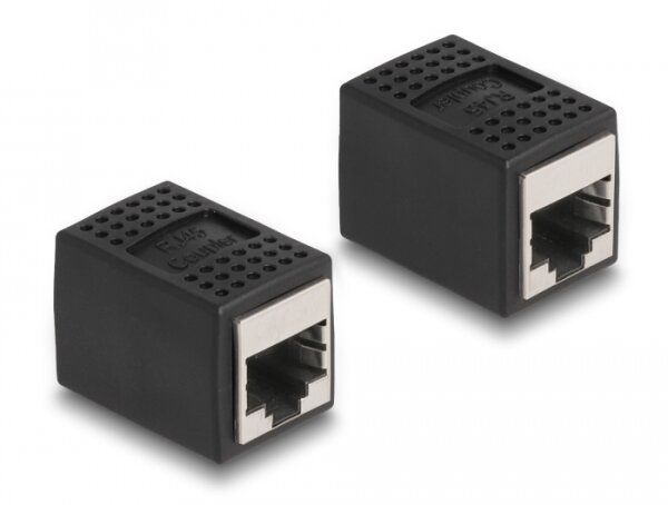 Delock Adapter RJ45 Buchse zu RJ45 Buchse Cat.6A schwarz