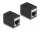 Delock Adapter RJ45 Buchse zu RJ45 Buchse Cat.6A schwarz