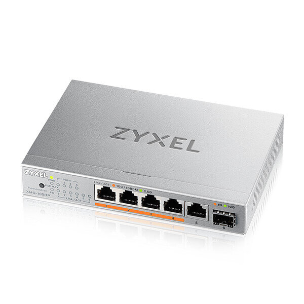 Zyxel XMG-105 5 Port 10/2,5G MultiGig PoE++ Switch unmanaged