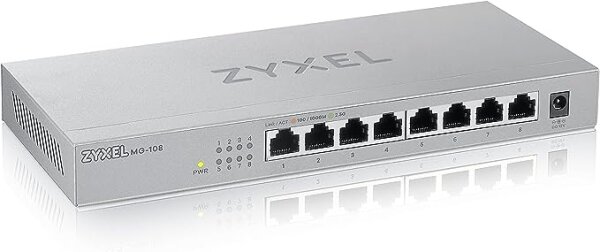 Zyxel XMG-108HP Unmanaged 2.5G Ethernet (100/1000/2500) Power over Ethernet (PoE)