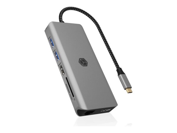 ICY BOX IB-DK4061-CPD, 12 zu 1 USB Type-C® Notebook DockingStation, 2x HDMI