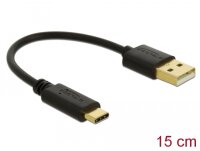 Delock USB Ladekabel Typ-A zu USB Type-C™ 15 cm