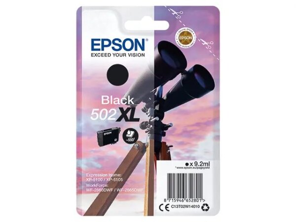 Epson Singlepack Black 502XL Ink
