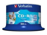 Verbatim CD-R AZO Wide Inkjet Printable no ID 700 MB 52x...