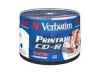 Verbatim CD-R AZO Wide Inkjet Printable no ID 700 MB 52x 50 Stück(e)