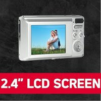 AGFA Photo Realishot DC5200 - Kompaktes Digitalkamera, 21MP, 2,4” LCD-Bildschirm, 8X Digitalzoom, HD 720p Video, Lithiumbatterie, SD-Karten, Szenenmodi - Silber