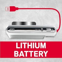 AGFA Photo Realishot DC5200 - Kompaktes Digitalkamera, 21MP, 2,4” LCD-Bildschirm, 8X Digitalzoom, HD 720p Video, Lithiumbatterie, SD-Karten, Szenenmodi - Silber