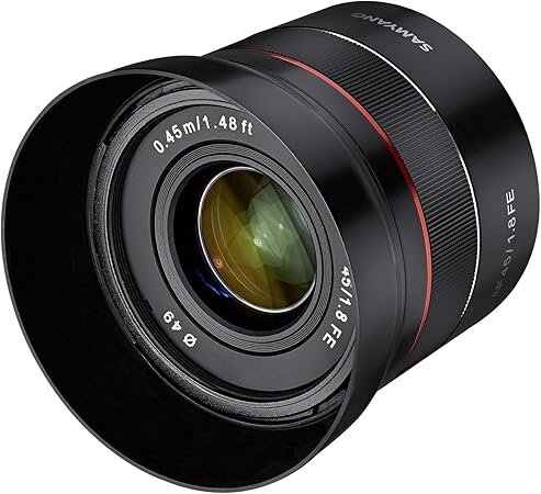 Samyang AF 45 mm F1.8 für Sony FE (Tiny but Premium) - Vollformat und APS-C Festbrennweite Autofokus Objektiv Sony E FE E-Mount für Sony A9 A7 A7C II A7C R A6600 A6500 A6400 A6300 A6000 A5100 A5000