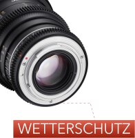 Samyang MF 24mm T1,5 VDSLR MK2 Fuji X – lichtstarkes T1,5 Weitwinkel Cine- und Video Objektiv für Fuji X Mount, 24 mm Festbrennweite, Follow Focus Zahnkränze Vollformat und APS-C, 8K Auflösung