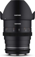 Samyang MF 24mm T1,5 VDSLR MK2 Fuji X – lichtstarkes T1,5 Weitwinkel Cine- und Video Objektiv für Fuji X Mount, 24 mm Festbrennweite, Follow Focus Zahnkränze Vollformat und APS-C, 8K Auflösung