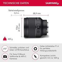 Samyang AF 1,4/50 FE II   Sony E