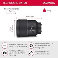 Samyang AF 1,8/135 FE     Sony E
