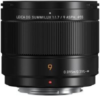 Panasonic H-X09E Leica DG SUMMILUX Objektiv (9 mm, F1.7, Staub, Spritzwasser- und Kälteresistent) schwarz