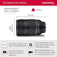 Samyang AF 2,0-2,8/35-150 Sony E