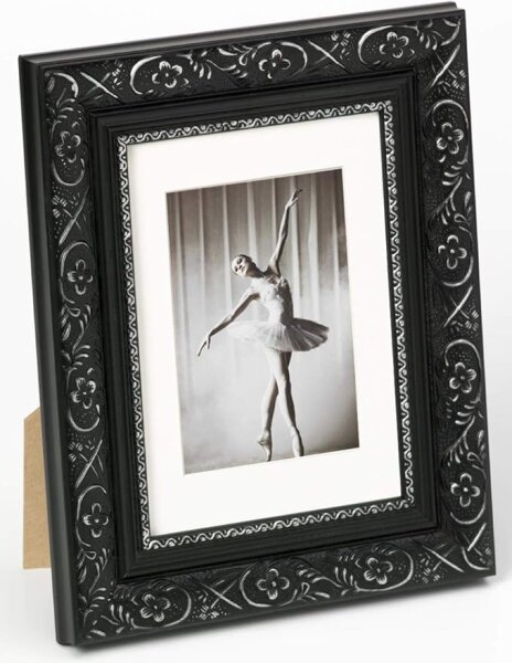 Walther Barock             30x40 Holz schwarz-silber       CR040B