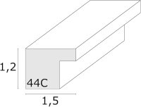 Deknudt S44CH1             40x50 Holz eichefarben