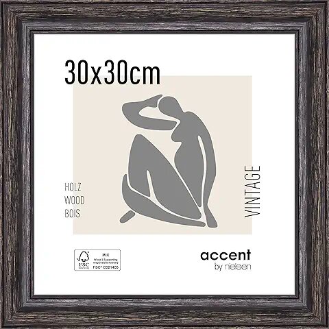 Nielsen Accent Vintage     30x30 Holz schwarz             3233103