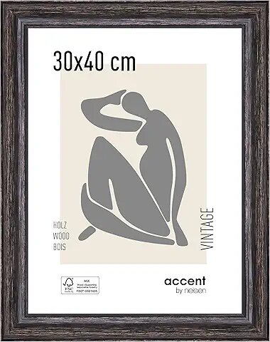 Nielsen Accent Vintage     30x40 Holz schwarz             3231003