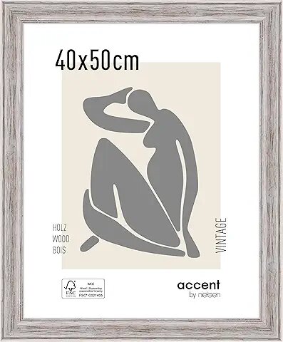 Nielsen Accent Vintage     40x50 Holz weiß                3241001