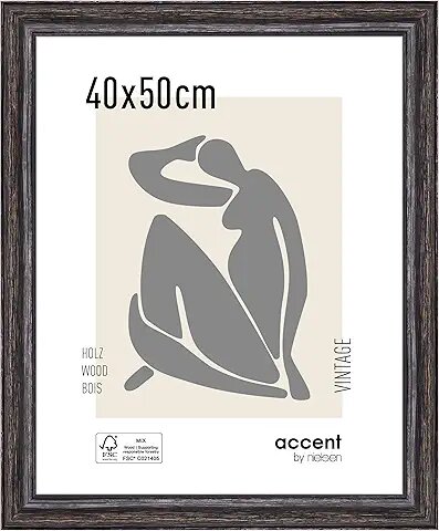 Nielsen Accent Vintage     40x50 Holz schwarz             3241003