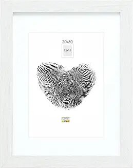 Deknudt S66KF1 P1          20x30 Holz weiß mit Passepartout