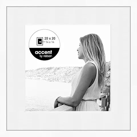 Nielsen Aura weiß          20x20 Holz inkl. Passepartout  1115001