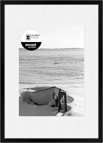 Nielsen Aura schwarz     21x29,7 Holz inkl. Passepartout  1121000