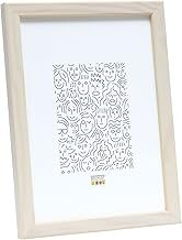 Deknudt S41JL1 DIN A4    21x29,7 Holz hellweiß/braun schm. Leiste