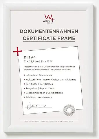 Walther Trendstyle       21x29,7 Kunststoff weiß DIN A4    KP130W