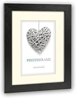 ZEP Regent 5 Passepartout  20x30 Holz Bilderrahmen schwarz V32235