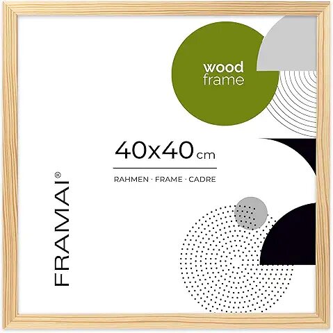 Walther Fiorito nussbaum   40x40 Holz inkl. Passepartout   EF440N