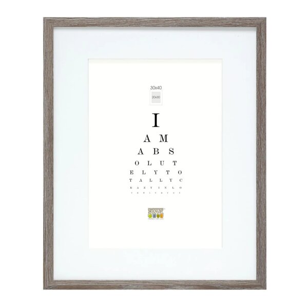 Deknudt S66KH3 P1          20x25 Holz grau eiche mit Passepartout