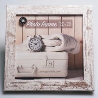 ZEP Nelson 6 weiß/braun    20x20 Holz Bilderrahmen...