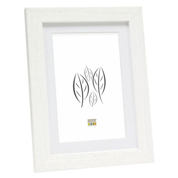 Deknudt S66KF1 P1          15x20 Holz weiß mit Passepartout