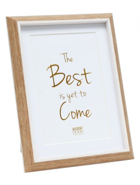 Deknudt S46WG4 P1 Kunstst. 18x24 natur, weiße Kante, Passepartout