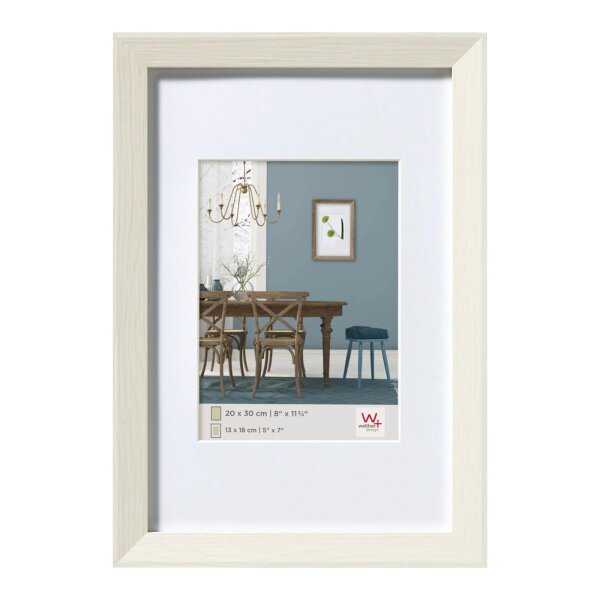 Walther Fiorito weiß       30x45 Holz inkl. Passepartout   EF045W