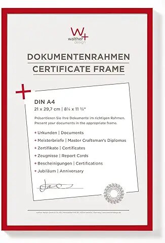 Walther New Lifestyle    21x29,7 Kunststoff rot DIN A4     KV130R