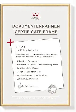 Walther New Lifestyle    21x29,7 Kunststoff gold DIN A4    KV130G