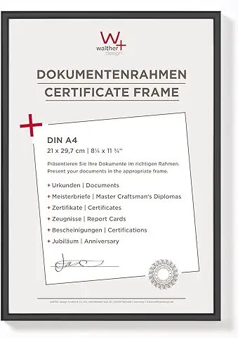 Walther New Lifestyle    21x29,7 Kunststoff schwarz DIN A4 KV130B