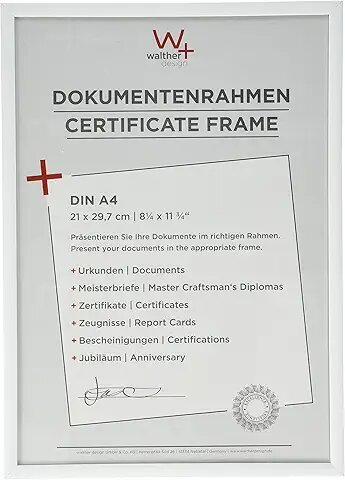 Walther New Lifestyle    21x29,7 Kunststoff weiß DIN A4    KV130W