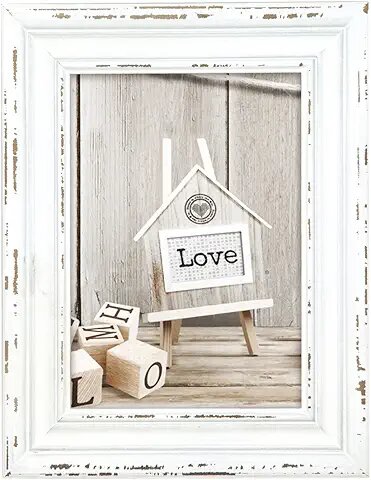 ZEP Rivoli weiß            10x15 Holz Bilderrahmen         SY946W