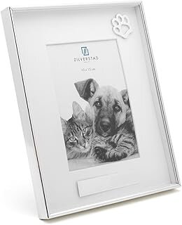 Zilverstad Haustier mit Pfote 10x15 Metall Portrait    7553231