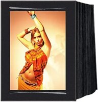 1x125 Daiber Endlospassepartouts 13x18cm Leinen schwarz...