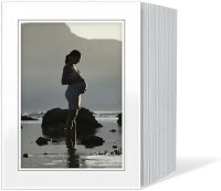 1x125 Daiber Endlospassepartouts 13x18cm weiß/graue...