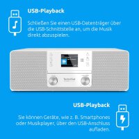 Technisat DigitRadio 370 CD BT weiss