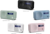 SHARP DR-P420(BL) Tragbares DAB+ Radio mit Bluetooth 5.0, DAB+/FM, USB- oder Batteriebetrieb, Dual-Wecker