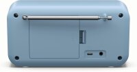SHARP DR-P420(BL) Tragbares DAB+ Radio mit Bluetooth 5.0, DAB+/FM, USB- oder Batteriebetrieb, Dual-Wecker