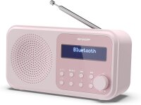 SHARP DR-P420(PK) Tragbares DAB+ Radio mit Bluetooth 5.0,...