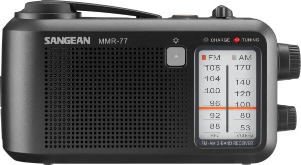 Sangean MMR-77 matt schwarz Notfall/Kurbel Radio